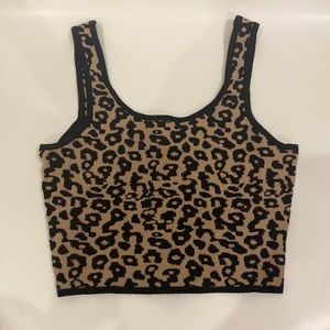Kendall & Kylie Cheetah Print Tank Top
